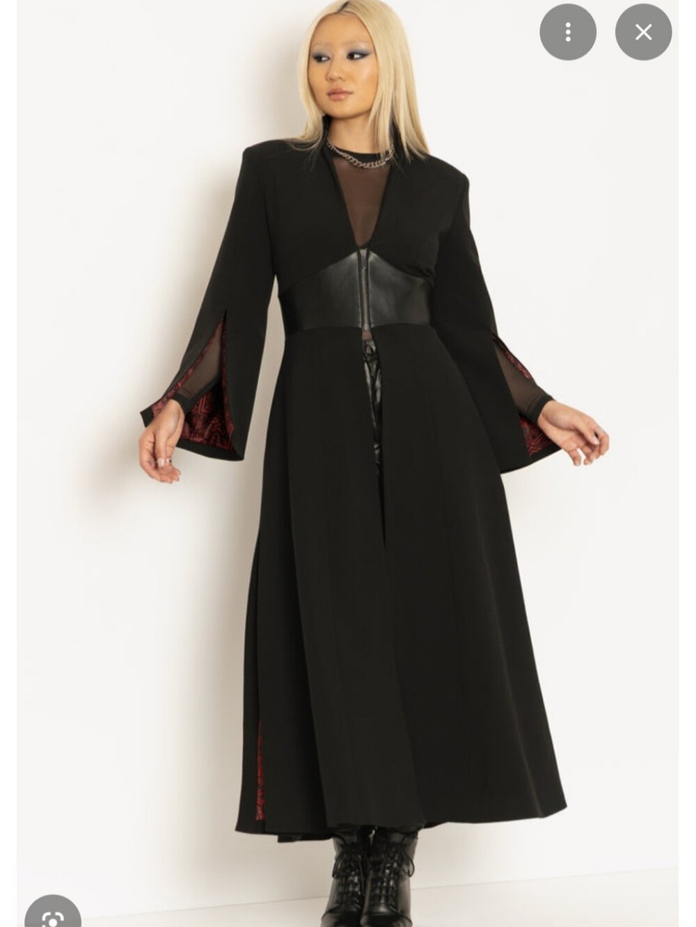 Black Milk Clothing Black Cursed Bats Trenchcoat